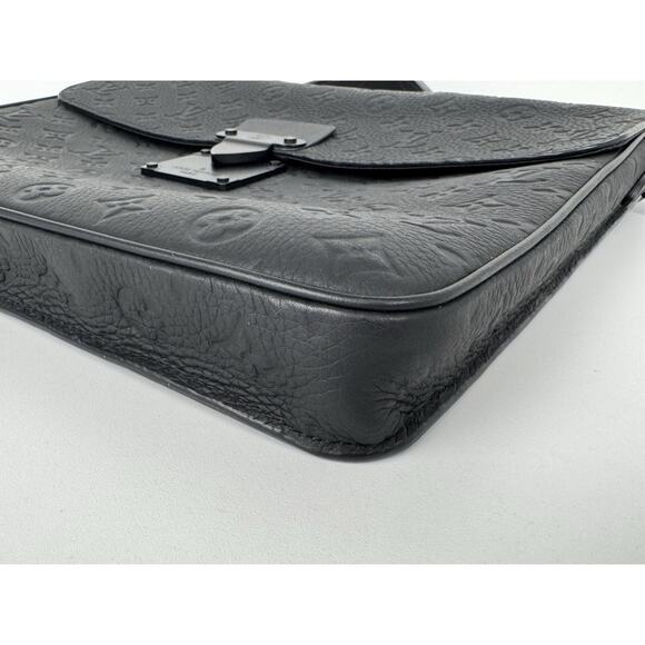 Louis Vuitton Monogram Taurillon S Lock Briefcase Black w/o Strap B-6 - Picture 8 of 16